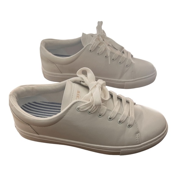 J. Crew Shoes - J Crew Factory Road trip white sneakers, size 8.5